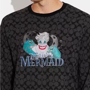 RARE AND LIMITED EDITION COACH MEN’S LONG SLEEVE SHIRT WITH URSULA - DISNEY XXL